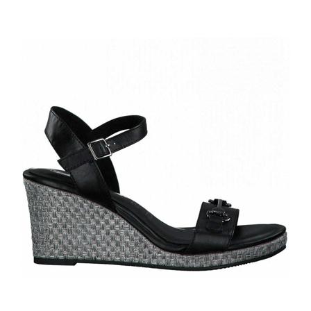 Tamaris, Flat Sandals Zwart, Dames, Maat:41 EU