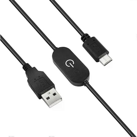 USB Strømkabel med Afbryder USB 20 A til Type C Han LED Touch Lysdæmperledning Enkeltfarvet Dæmpning Tænd Sluk Afbryder Controller DC 5V