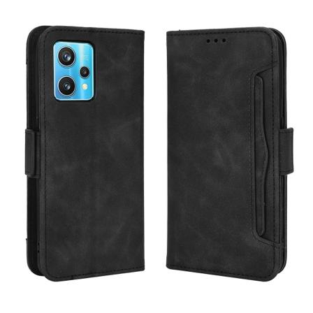 Etui for OnePlus Nord CE 2 Lite 5G med justerbar, avtakbar kortholder, magnetisk lukking, svart A
