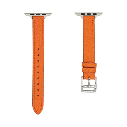 Läderarmband Epsom till Apple Watch 38/40/41mm - Orange | Armband Från Yedi