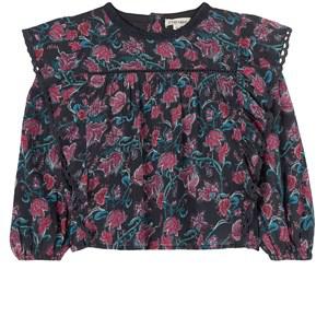 Kids - Louise Misha Charcoal Wildflowers Celia Blouse 10 Years - Tops - 10 years - Purple