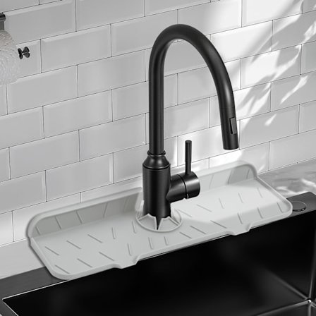 Silikon diskbaksstänkskydd Gen 2 - Uppgraderad lutande kranmatta, 15"