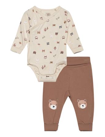 Set Wrap Body Trousers Forest Lindex Multi/patterned