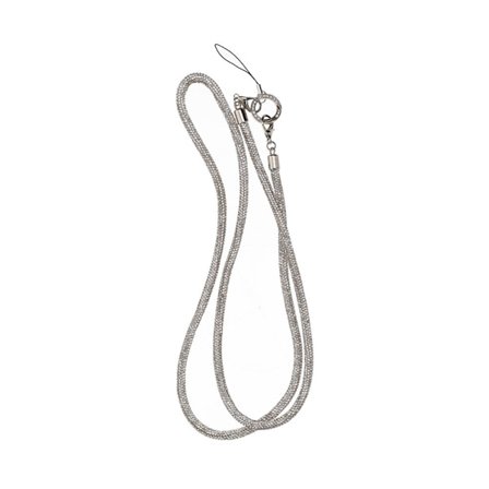 1.2m diamond mobile phone rope hanging obliquely silver white