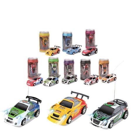Hot Sale 8 Style Coke Can 1/63 mini drift RC led-ljus Radio Fjärrkontroll Micro Racing Car Kids skrivbord Leksaker Presenter