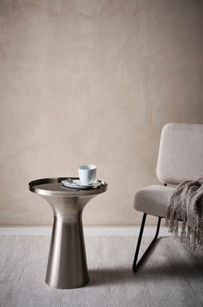 Jotex - Sidebord Ø 40 Cm Nikkel - CALABASAS - Kjøp Sidebord & småbord hos Jotex