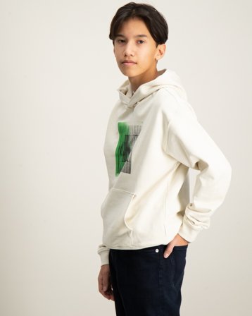 Calvin Klein LARGE SHIFTED CK HOODIE Beigestä Hupparit/Hoodie Pojat - Kids Brand Store