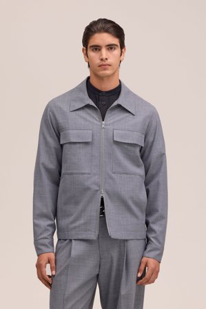 NN.07 Alban Hybrid Herren Grau Wollmix