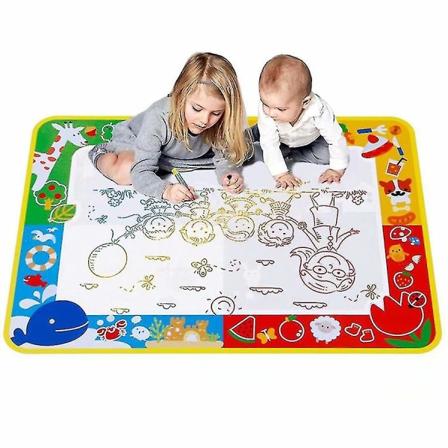 Vesi-piirustusmatto, taianomainen piirustusmatto 3 taikakynällä ja leimasinsetti