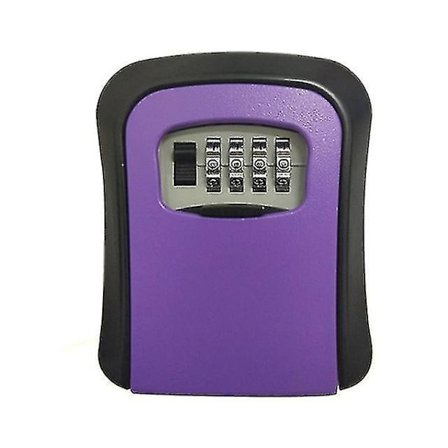 Mini Nøkkelboks med Fast Farge, Passordlås, Dørkattøye, Metall, Utendørs