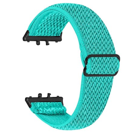 Vävt Armband i Elastiskt Material för Samsung Galaxy Fit3 SM-R390, Svart Koppling
