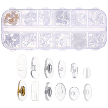 Klare briller Klare briller Næsepuder Brille Reparationsværktøj Brille Næsegreb Briller Næse Stykke Brille Stang Spidser