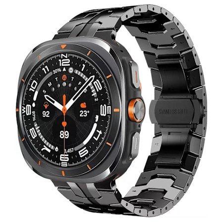 För Samsung Galaxy Watch Ultra 47mm Butterfly Spänne Titanlegering Klockarmband - (FMY)