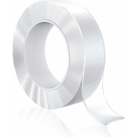 3 meter extra stark dubbelhäftande tejp genomskinlig avtagbar spårlös nano tejp för matta, hem eller kontor MODOU