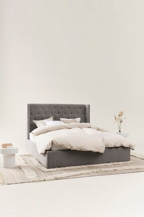 Jotex - Lyx Sengeramme 180 Cm Mørk grå - SKENE - Kjøp Sengerammer hos Jotex