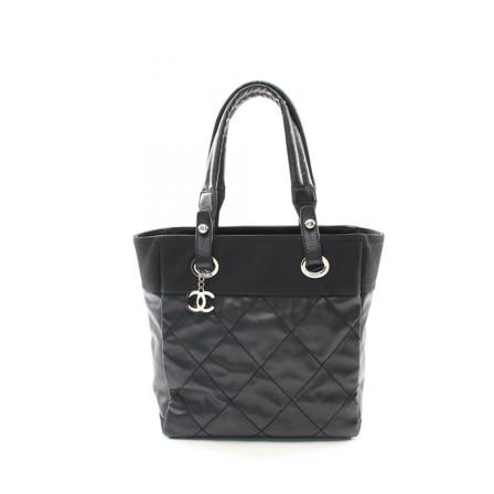 Chanel Vintage Pre-owned Tote Väska svart, Dam Vintage Väskor, Dam, Storlek: ONE SIZE