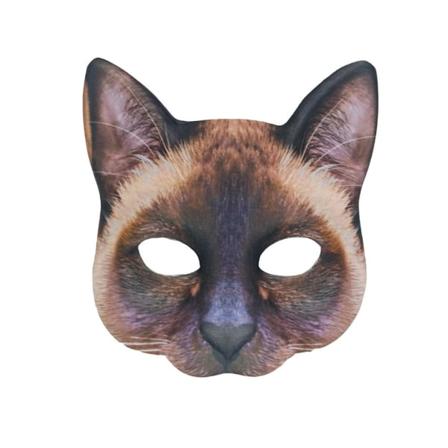 Kissan naamio Halloween Puolikasvot Elävä kissanaamio Juhlat leikkivät pukurekvisiitta Animal Party Mask Unisex Cosplay Party Rekvisiitta D
