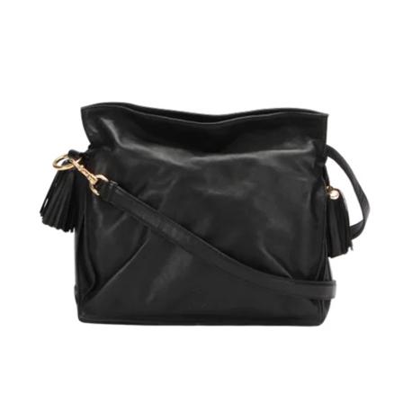 Loewe Pre-owned, Pre-owned Leather crossbody-bags Zwart, Dames, Maat:ONE Size