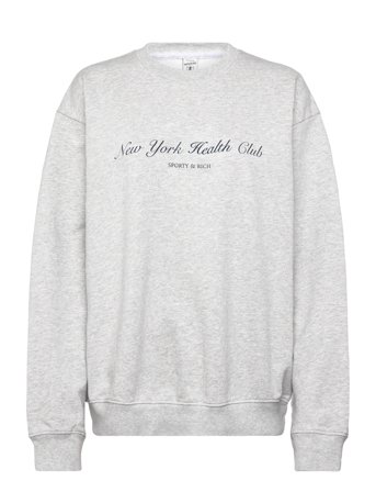 Sporty & Rich Ny Health Club Crewneck - Grey - M