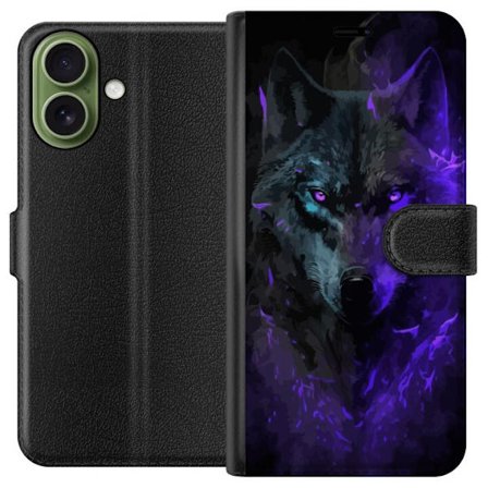 Kompatibelt Plånboksfodral till Apple Apple iPhone 17 Varg Lila