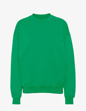 Organic Oversized Crew - Kelly Green - L