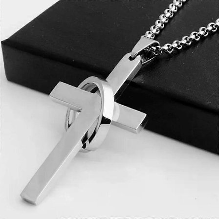 Halskæde til både mænd og kvinder Alloy halskæde Fashion Trend Cross halskæde cross Party Holiday Gift