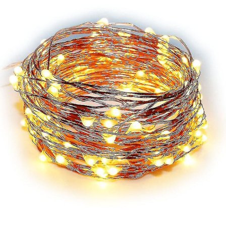 30m 50m 100m LED-lysdekorasjon Soveromsdekorasjon Nyttårsgirlander