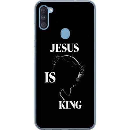 Kompatibelt Mobildeksel til Samsung Galaxy A11 Fargerike kawaii-figurer stablet vertikalt på lilla bakgrunn med myke former og leken søt følelse