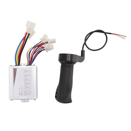 24V 500W Motorborstenhet med gasreglage Lågt ljud för vindkraftverk och elscootrar