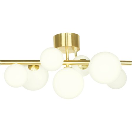 Aneta - Plafond Molekyl 66910-25 mattmäss/vit Messing