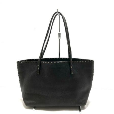 Fendi Vintage Pre-owned Leather Tote Blå, Dame Vintage Tasker, Størrelse: ONE Size
