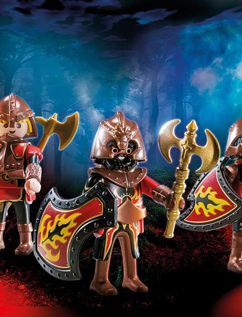PLAYMOBIL Playmobil Novelmore 3Er Sæt Burnham Raiders - 70672 - Multi/patterned - ONE SIZE