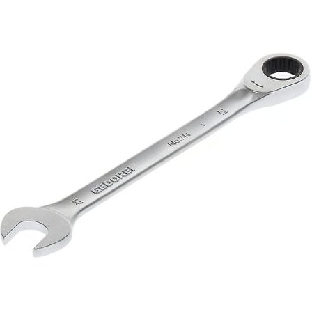 Åben ende nøgle med ratchet, størrelse 21 mm, flad, 12 punkter, Ud profil, nøgle, 7 R 21