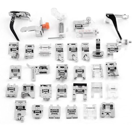 Ompelukoneen monitoiminen paininjalka-sarja Kotiompelukoneen saumausjalka-osat Tarvikkeet Brother Singer -sarjalle (32 kpl)