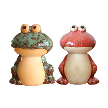 2 kpl WC-pultin suojus Helppo asennus Sammakko Keraaminen WC-pultin kansi Koristeellinen sammakko-koriste kylpyhuoneeseen