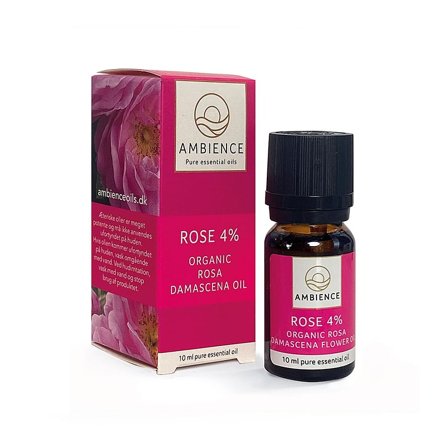 Ambience Rose Olie 4% Økologisk 10 ml, Tøj & Bolig, Duftolier, Æteriske Olieblends