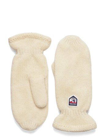 Basic Wool Mitt Offwhite Cream Hestra