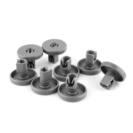 8 stk. reservedeler til oppvaskmaskin, ruller, kurver, sett for Favorit Privileg Zanussi Ref: 8458 (FMY)