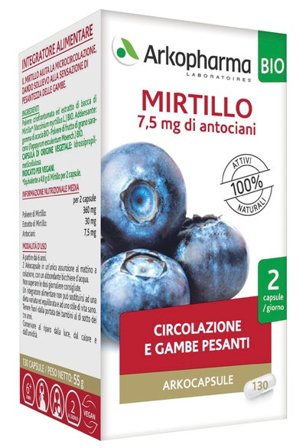 Arkopharma Funzionalità Microcircolo Mirtillo 130 Capsule