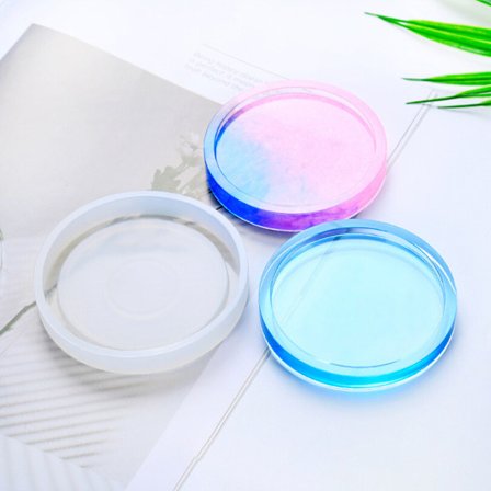 Coaster Resin Silikone Cup Mat Pad Mold