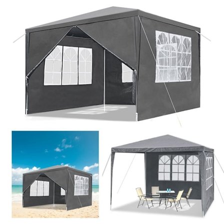 Havepavillon - XMTECH - 3x3m - Vandtæt - Fritstående - Let at samle