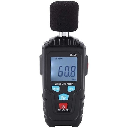 Lydniveaumåler, 30-135dB Lydniveaumåler Støj Måling, 2.0dB Nøjagtighed o Niveau Detektor