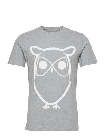 Alder Basic Owl Tee - Gots/Vegan Grey Knowledge Cotton Apparel