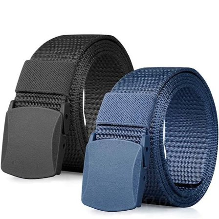 4 STK Svart+Blå Nylonbelte, Militært Taktisk Belte, Hurtig Gjennom