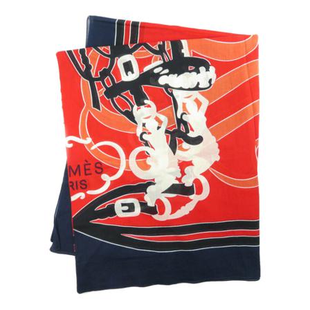 Hermès Vintage Scarves Rød, Dame Vintage Accessories, Størrelse: ONE Size
