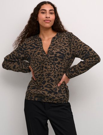 Kaffe Kaditte Blouse - Brown - 36