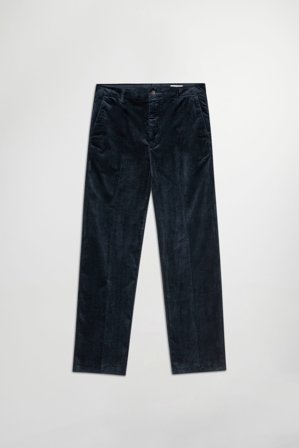 NN.07 Paw 1917 Trouser Male Blue Organic Cotton Blend