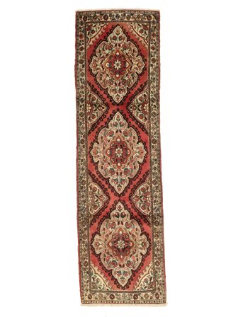 Senneh Teppich Orientalischer Läufer Braun/Schwarz (Wolle, Persien)