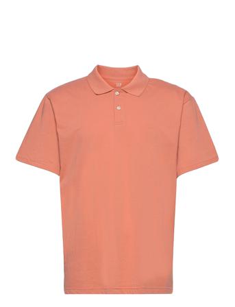 Logo Jersey Polo Polos Short-sleeved Lyserød GAP