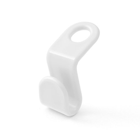 Kleshengere, 60 stk plassbesparende kleshengere, kleshengere tilkoblingskrok, kleshengere i plast, plassbesparende skaporganisator (hvit)